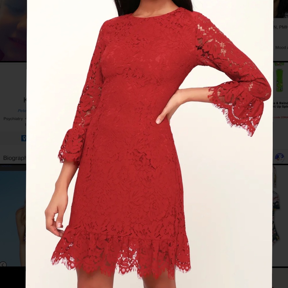 Red Lace Dress